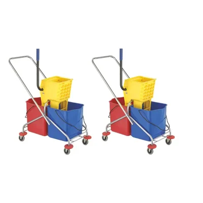 Surie Polex 50L Double Mop Wringer Trolley, (Pack Of 2 Pcs)